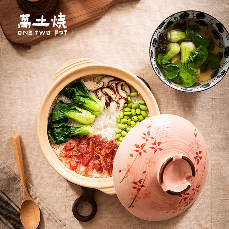 万土烧砂锅炖锅家用炖汤煲汤锅广口陶土老式土锅煲仔饭小砂锅卤肉