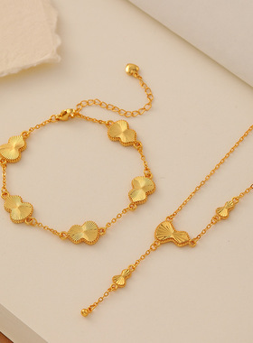 新款时尚精致镭射葫芦项链女轻奢小众设计高级感百搭流苏锁骨链