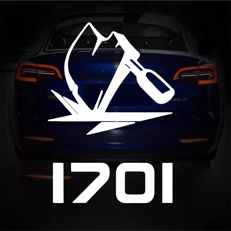1701车贴单刀赴会车贴纸后窗摩托车电动车贴纸标志防水防晒反光贴