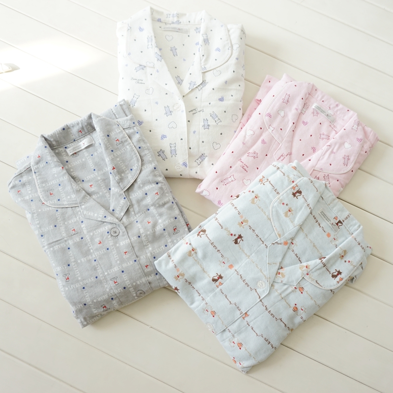 纯棉绒布睡衣家居服套装