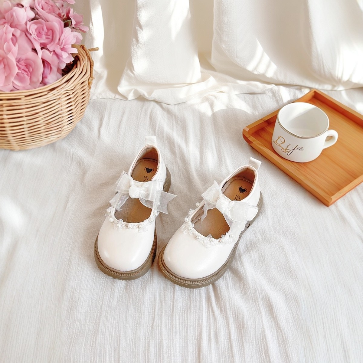 女童鞋子儿童公主鞋2026新款春秋款小女孩蝴蝶结软底春秋季皮鞋,童鞋/婴儿鞋/亲子鞋,水晶/水钻鞋,淘宝优惠券,粉丝福利购,淘宝优惠卷
