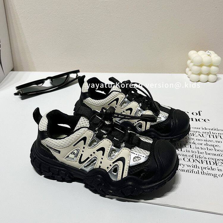 儿童户外徒步登山鞋2026夏新款女童透气网鞋男童防滑网面运动鞋子