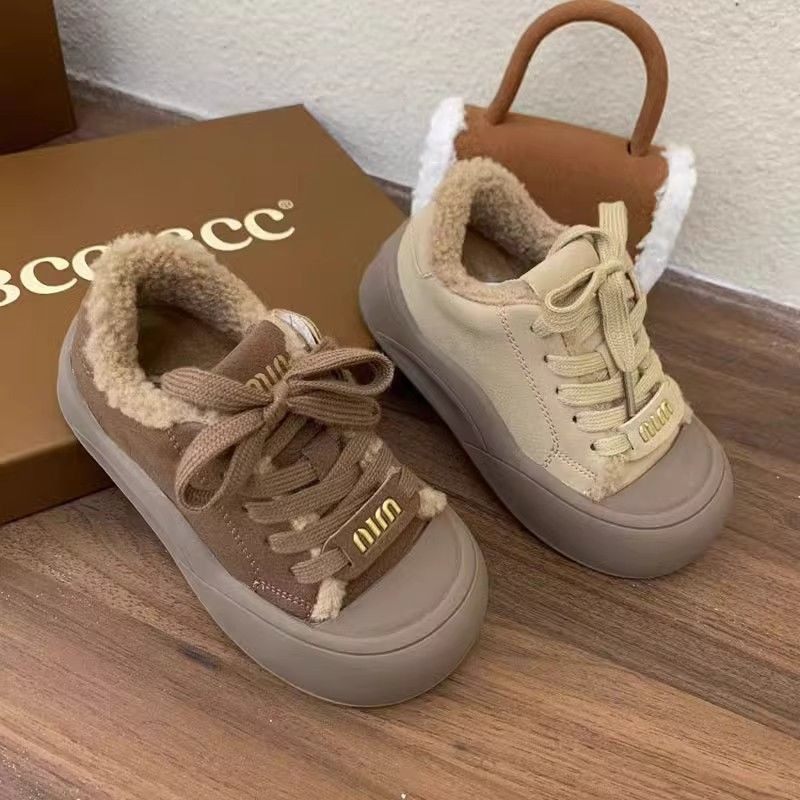 2025冬款儿童板鞋防踢软底饼干鞋羊羔绒保暖球鞋男女童真皮棉鞋潮,童鞋/婴儿鞋/亲子鞋,棉鞋,淘宝优惠券,粉丝福利购,淘宝优惠卷