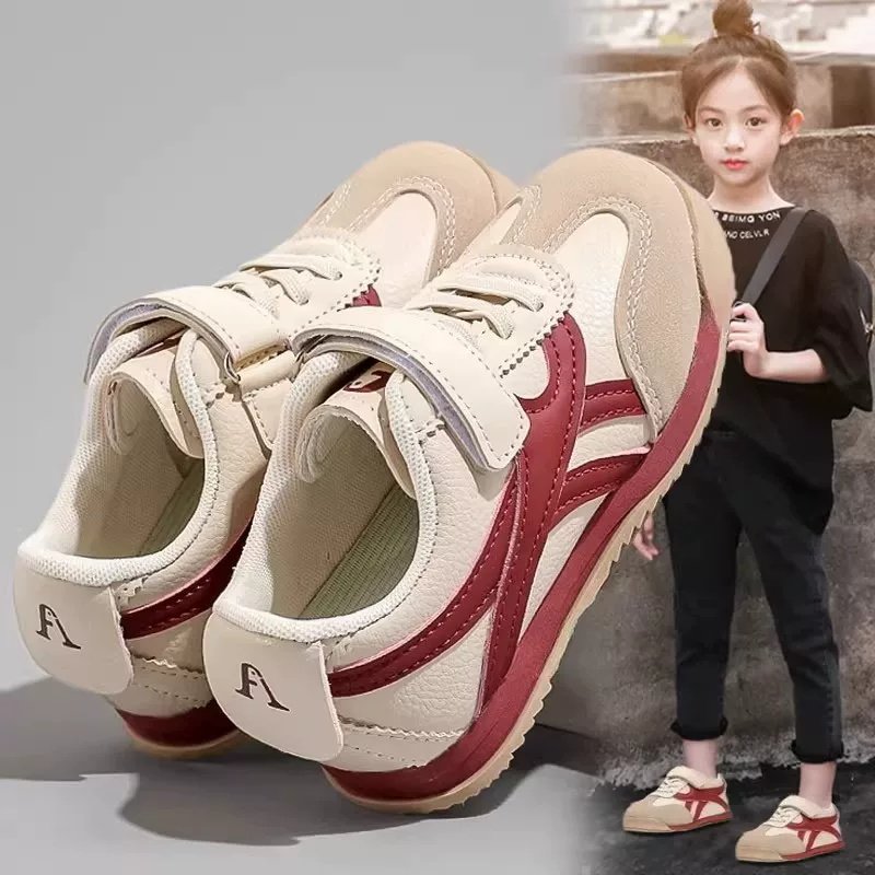 女童运动鞋2026春秋儿童软底透气阿甘鞋中大童女孩轻便板鞋跑步鞋