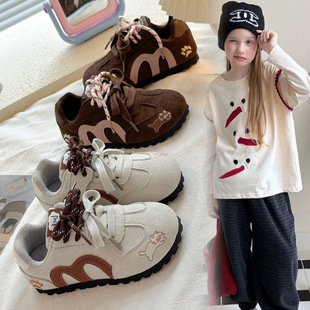 2026新款 轻便休闲百搭中大童板鞋 秋季 阿甘鞋 儿童德训鞋 女童运动鞋