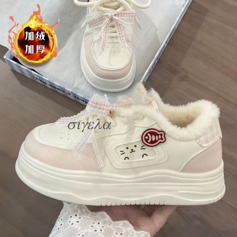 女童小白鞋2025秋冬新款女孩板鞋中大童运动鞋学生加绒二棉鞋板鞋,童鞋/婴儿鞋/亲子鞋,板鞋,淘宝优惠券,粉丝福利购,淘宝优惠卷