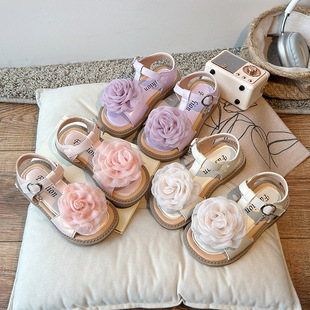 女童凉鞋儿童公主鞋2026夏季新款宝宝软底包头单鞋夏款小皮鞋