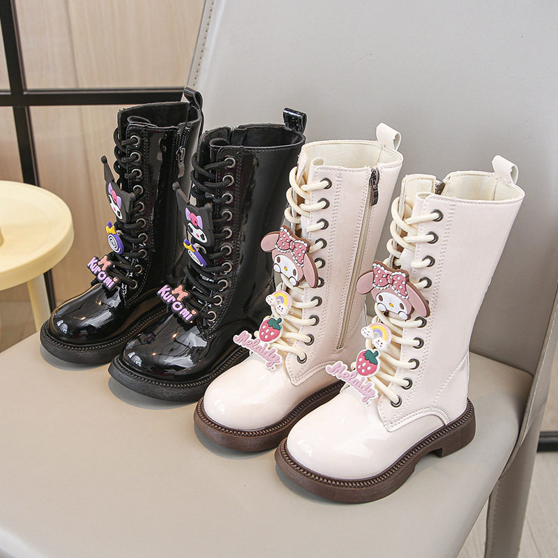 女童長筒靴子秋冬2025新款兒童