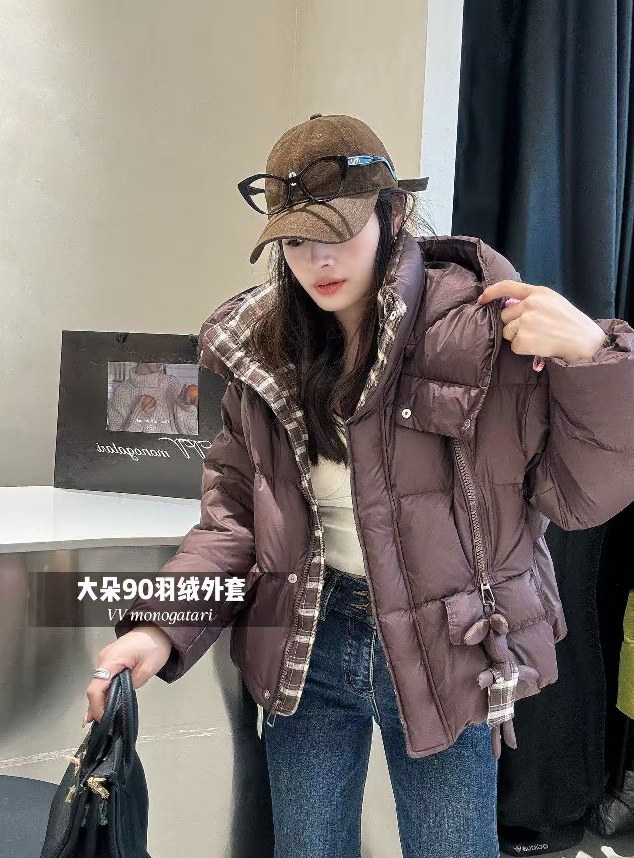 欧货爆款2025秋冬新款时尚百搭韩版短款90羽绒服保暖厚外套女潮