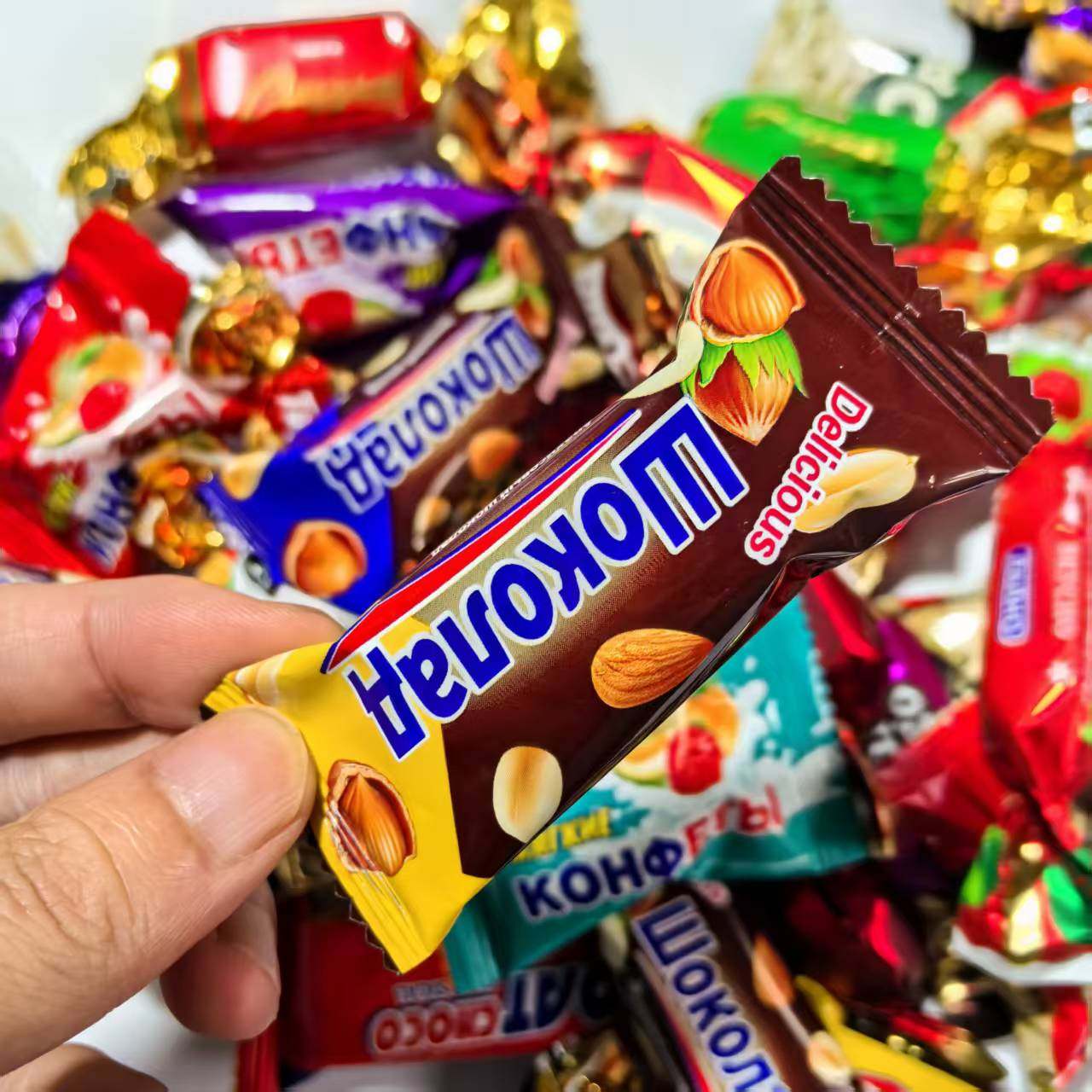 【到手一斤】俄罗斯风味混合糖巧克力奶芙糖能量棒年货圣诞,零食/坚果/特产,夹心糖果/流质糖果,淘宝优惠券,粉丝福利购,淘宝优惠卷