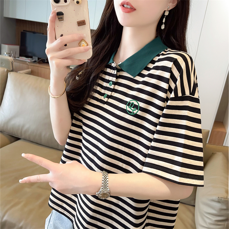 短袖t恤女小个子薄款假两件