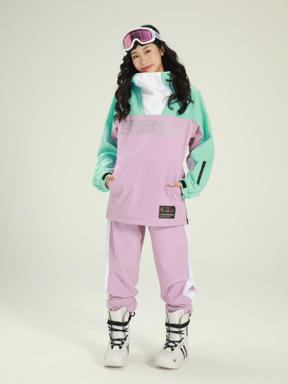 定制ltvt23新款单板滑雪服男女套装情侣冬雪场双板防风水儿童加厚