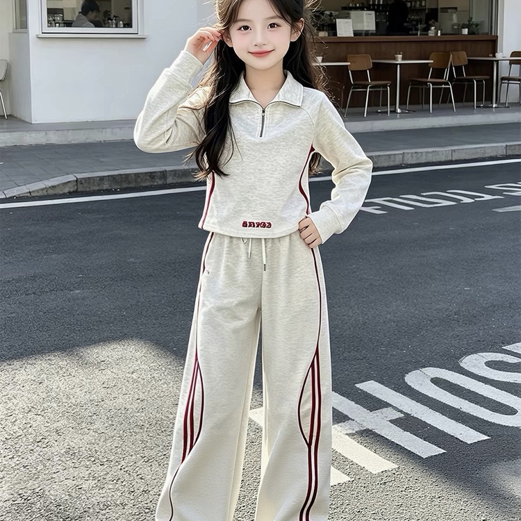 女童运动套装秋装2026新款洋气儿童时髦休闲春秋款休闲韩版两件套