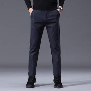 男士裤子春季2026新款商务修身直筒西装裤男加厚春秋款休闲裤男款