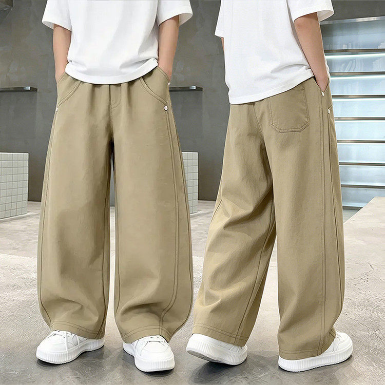 男童裤子夏季薄款中大儿童防蚊裤2026新款洋气纯棉休闲男孩哈伦裤