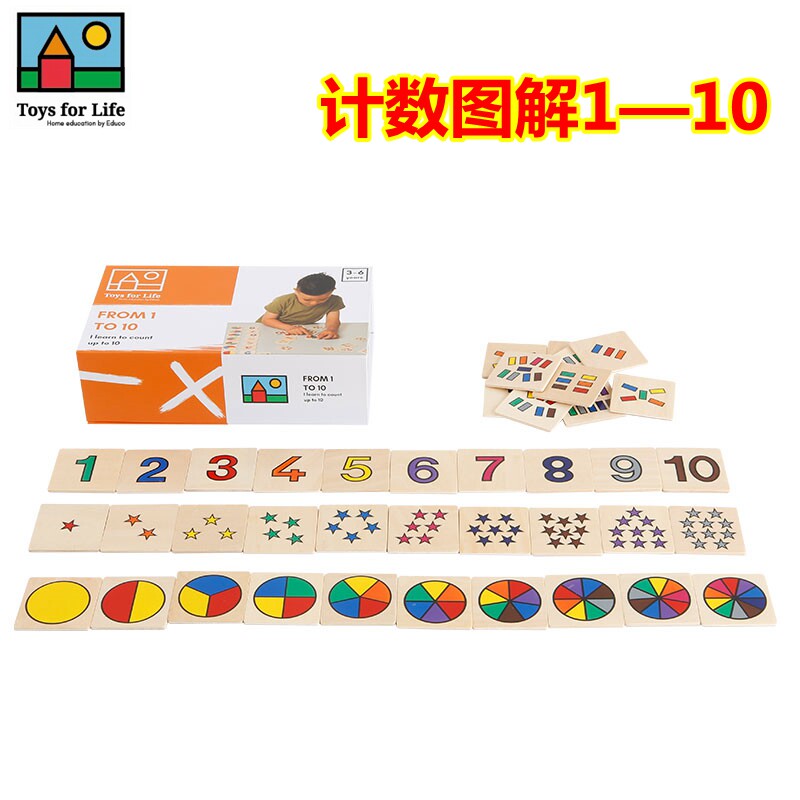 贝乐多Toys for life计数图解游戏1-10儿童益智玩具数学数数教具
