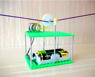 高空单轨缆车手工DIY科技小制作小发明益智拼装模型玩具空中吊篮