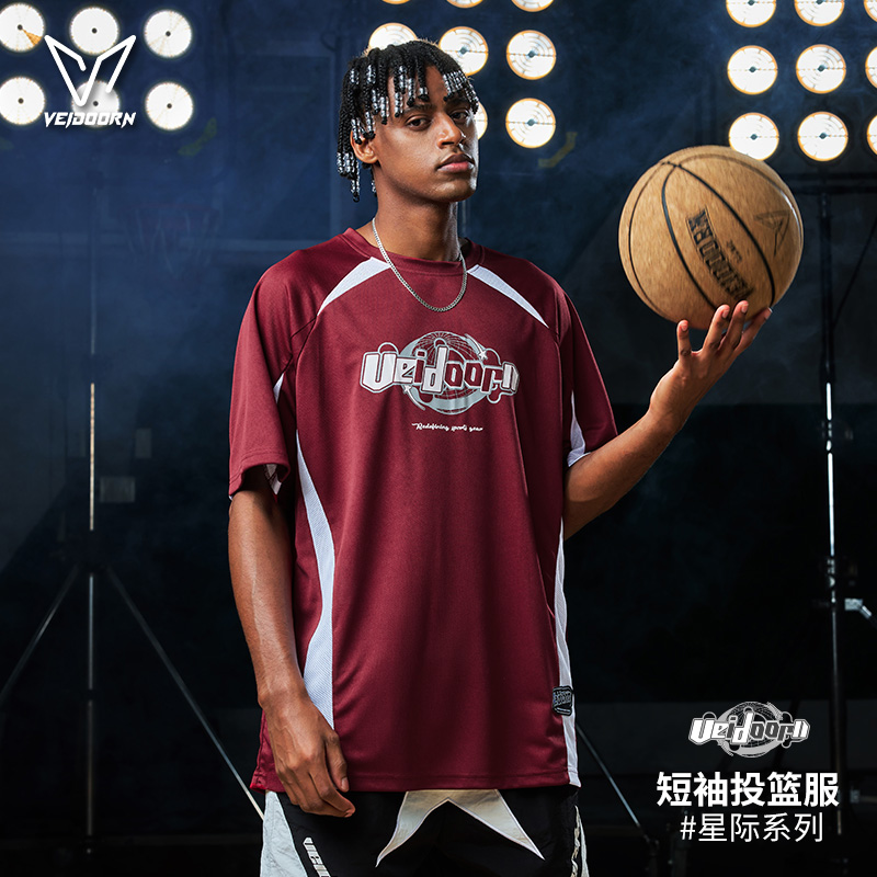 维动短袖星际投篮服T恤男美式篮