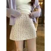 安璃 明媚少女百搭内衬A字短裙 春夏温柔小碎花半身裙2025年新款