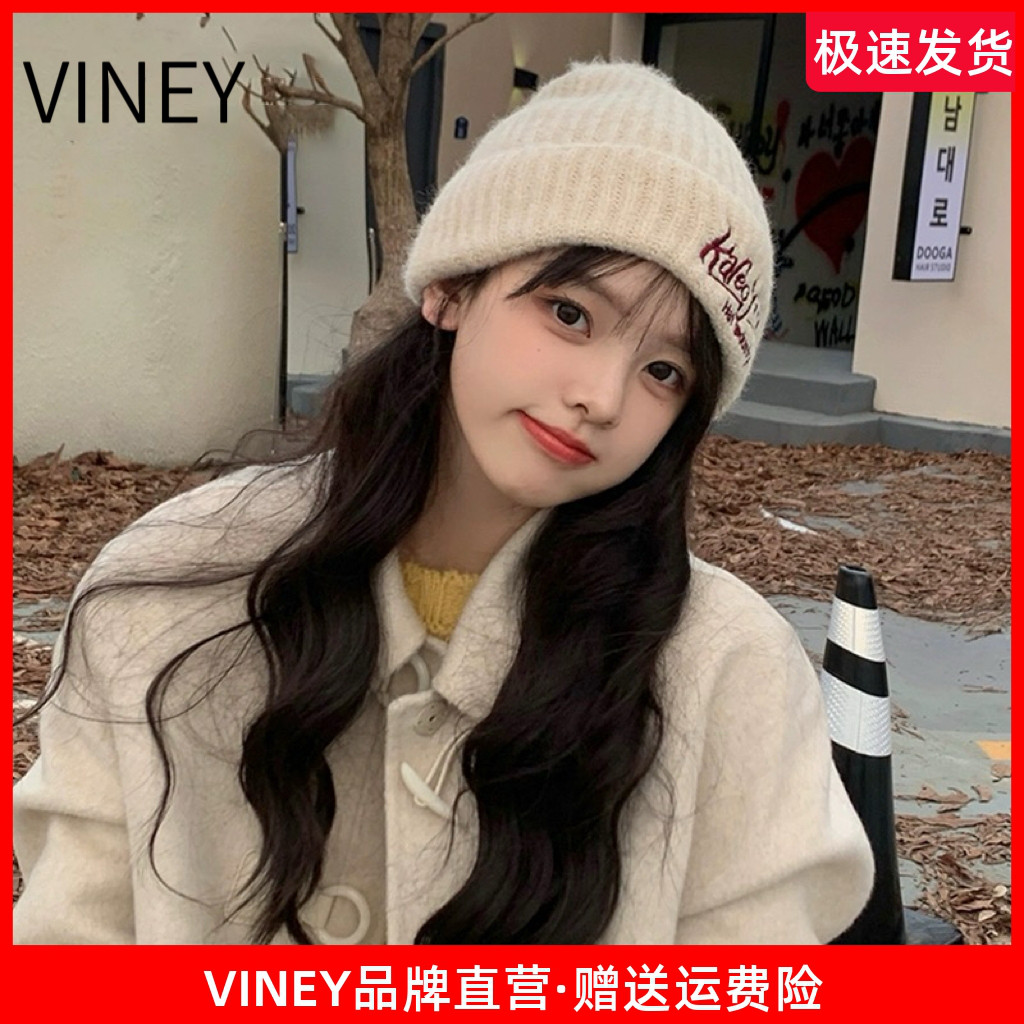 Viney帽子女秋冬季大头围