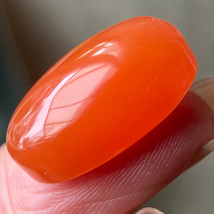 21.69*13.27毫米天然四川联合南红玛瑙戒面 樱桃红玉石戒指