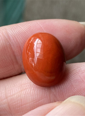 16.18*12.7毫米 天然九口南红柿子红满色满肉戒指面