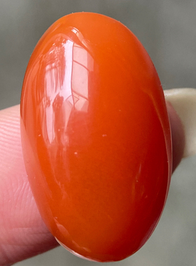 25.16*15.12毫米天然四川联合南红玛瑙戒面 樱桃红玉石戒指