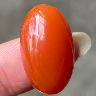 25.16*15.12毫米天然四川联合南红玛瑙戒面 樱桃红玉石戒指