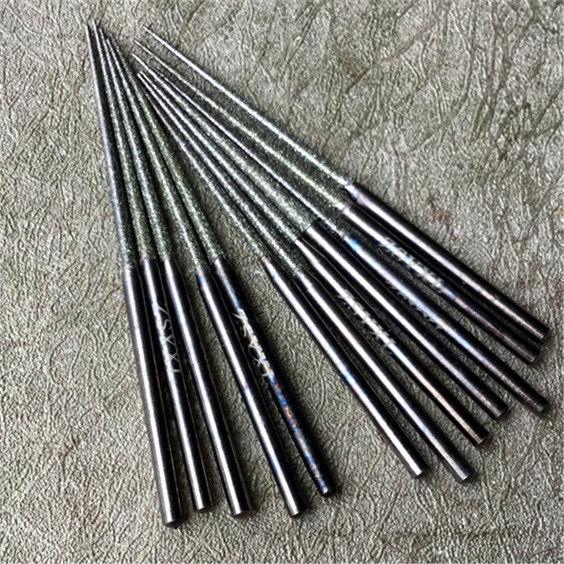 战神鹰牌加长磨针磨头玉石雕工具打扎扩孔针