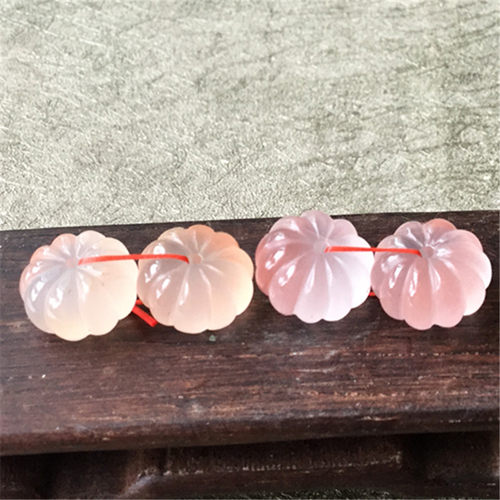 天然凉山冰飘南红南瓜珠桶珠散珠隔珠顶珠玛瑙星月菩提配饰334 - 封面