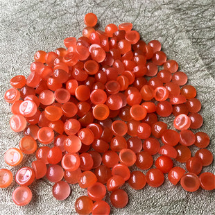 5mm天然四川凉山南红玛瑙戒面 樱桃红玉石戒指116