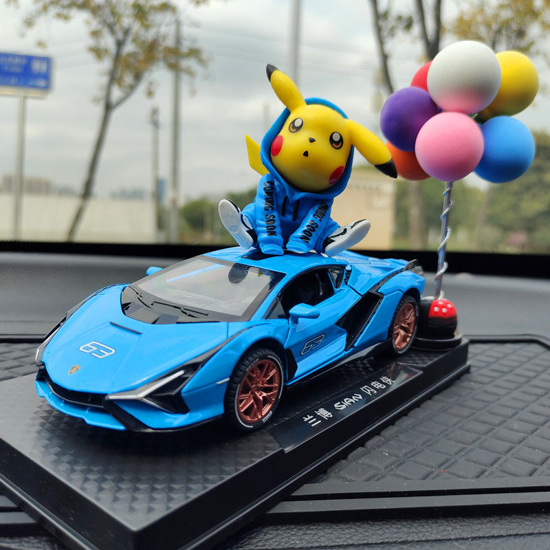 皮卡丘车载网红车内跑车内饰品
