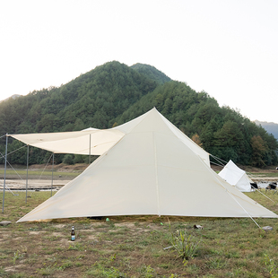 防雨防晒野炊防风凉厂 新昌足户外天幕帐篷防紫外线露营野餐便携式