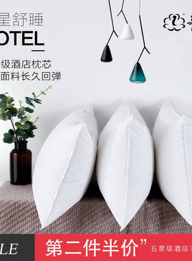 优雅宝贝鸿润家纺五星级酒店羽绒枕芯鹅毛纤维枕成人家用枕头枕芯