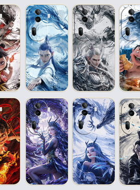 opporeno11pro手机壳欧珀Ren011pro哪吒之魔童闹海直边软壳PJJ110硅胶Reon11pr0保护套PJJ1l0女防摔全包时尚