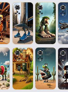 华为Nova9pro手机壳RTE-AL00国外山海经木棍人通通哥直边软壳nv9pro潮流新款磨砂全包边软胶防摔卡通保护套潮