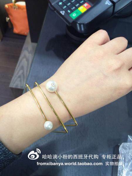 西班牙PG镀金珍珠手镯