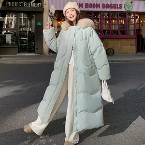 25冬新 大毛领连帽设计感长款羽绒服170-2592-P425-K628图片