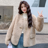 25冬新 现货 羊羔毛外套 170-2585-P205-K298,女装皮草,浙宝170, 25冬新 现货 羊羔毛外套 170-2585-P205-K298,女装皮草,浙宝170,