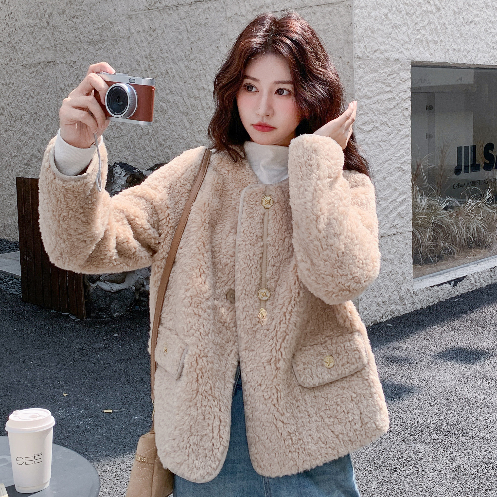 25冬新现货羊羔毛外套170-2585-P205-K298,女装皮草,浙宝170