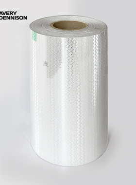 美国进口Avrey艾利T-11500厚款钻石级反光膜12*50y白色交通反光牌