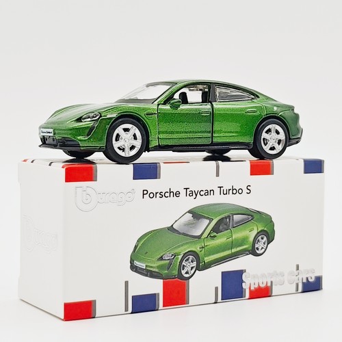 正版授权比美高1:64保时捷Taycan合金车模型精品收藏摆件玩具车