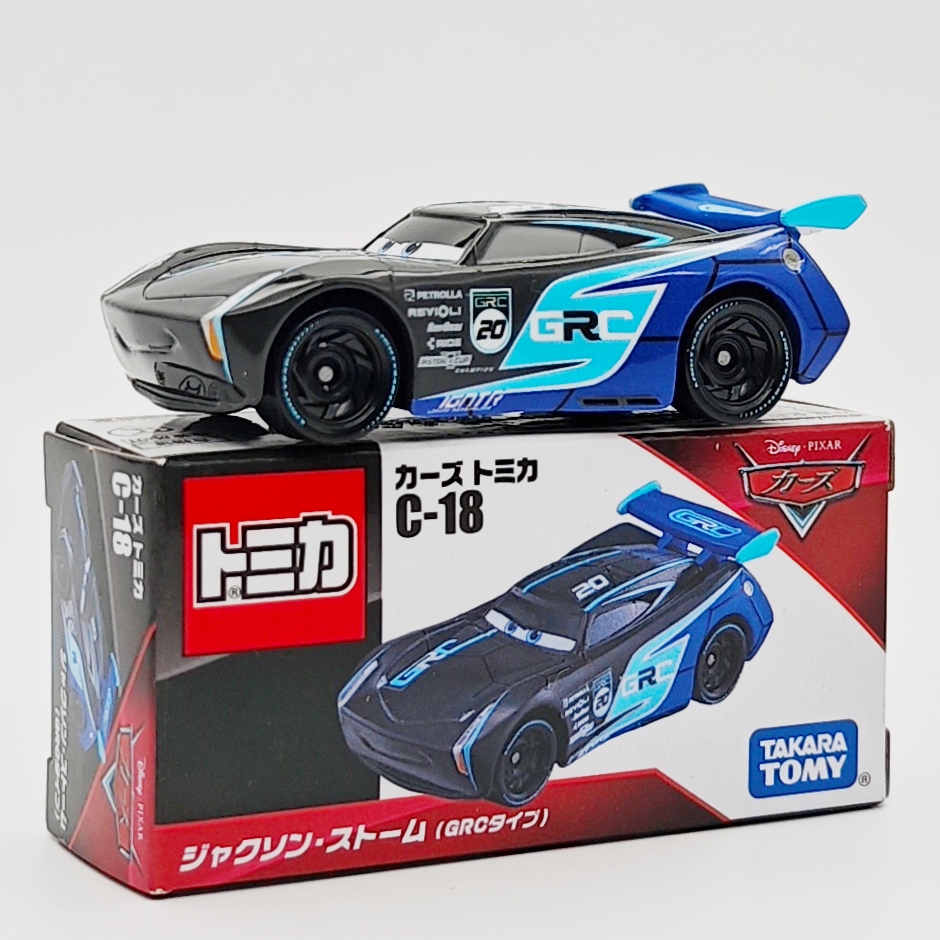 正版多美卡合金车赛车总动员C-18风暴杰克逊车模型玩具车男孩收藏