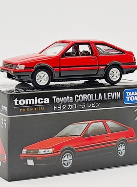 正版多美卡黑盒合金车仿真丰田卡罗拉LEVIN AE86固灯版车模型收藏