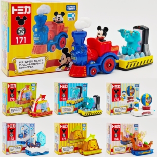 TOMY/多美卡合金迪士尼巡游车米奇苏利文小飞象玩具车小汽车收藏