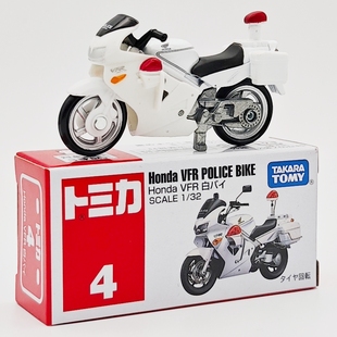 正版多美卡合金车仿真本田 VFR 警用摩托模型男孩玩具车收藏礼物