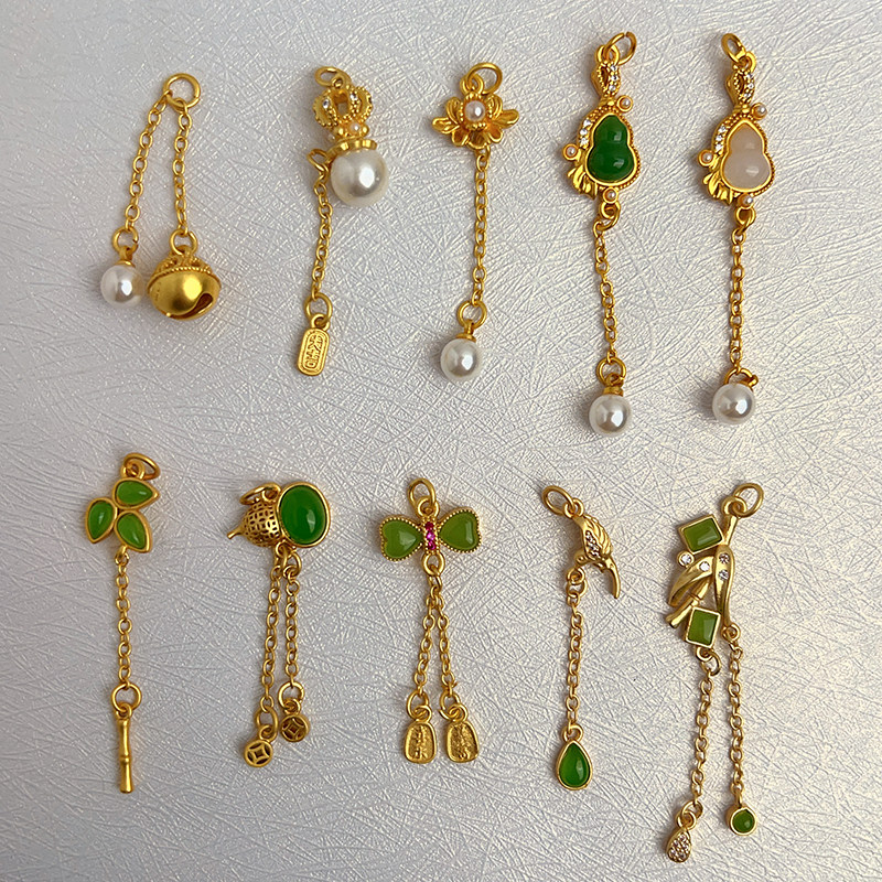 手工diy流苏挂饰古法保色葫芦铃铛吊坠压襟小滴溜配饰品串珠材料,饰品/流行首饰/时尚饰品新,其他DIY饰品配件,淘宝优惠券,粉丝福利购,淘宝优惠卷