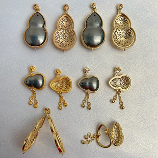 手工diy香囊空托宋锦贴布配饰底胚汉服香包小挂件新中式葫芦手作