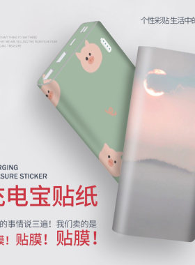 毫安双向快充移动电源贴纸