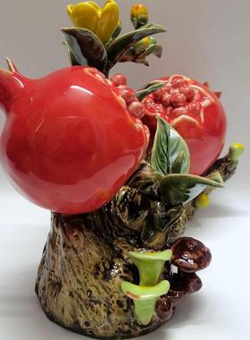 陶瓷招财礼品石榴结婚家居饰品